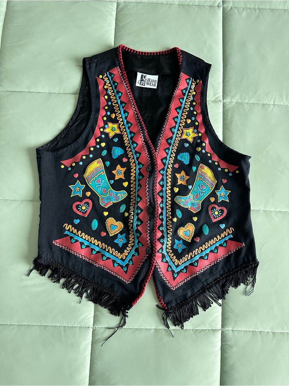 Vintage Jeans Wear Cowboy/Country Fringe Vest